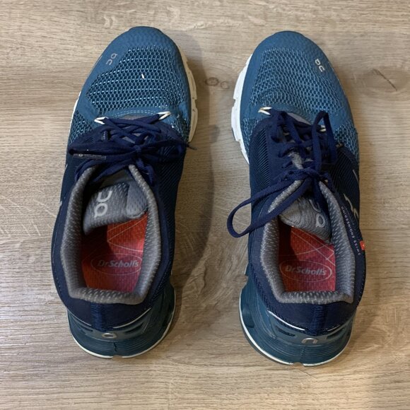 On Cloudflyer Athletic Running Shoes Sneakers Women's Size 7 Storm Blue/White - Picture 5 of 8